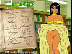 Big cartoon tits, magic book, cartoon big melons