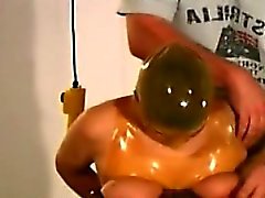Big stacked honey tortured savagely in boobs bondage session