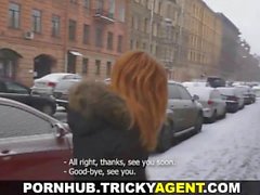 Tricky Agent - Perky redhead fucking casting