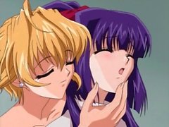Gorgeous anime lesbians with big tits fingering