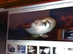 Claire Evans masturbates during watching her own videos