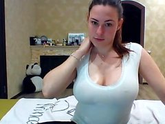 Big boobs russian milf toys her ass on webcam