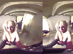 Harley quinn, harley quinn vr, latex anal