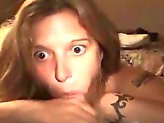 Wide Eyed Crack Whore Sucking Cock Point Of View