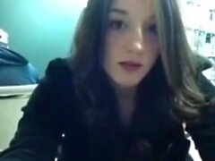 Hot busty slut fingering herself on live webcam