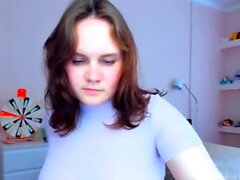 Big boob brunette masturbates on webcam