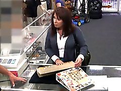 Married honey decides to fuck with the pawn owner for cash