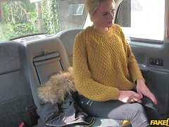 Big tits blonde passenger anal smashed