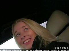 Busty amateur fucked from behind in fake taxi