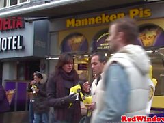 Bigtitted dutch hooker cocksucking before sex