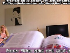 German amateur teen seduces boyfriend for anal sex