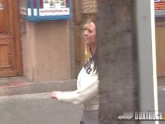 BoxTruckSex - Simony Diamond gets a free hardcore massage in the public