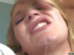 Filthy wild Aurora Snow takes a juicy dark schlong in her deep warm mouth