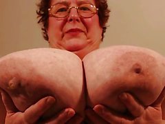 Huge Granny Tits Jerk Off Challenge To The Beat