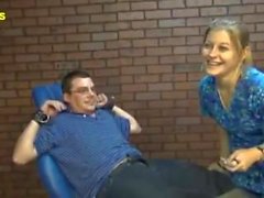 Nurse and Intern Give Max a Tickle Exam