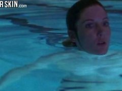 Hot red head celebs get fucked and go skinny dipping