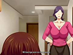 Anime mom, madres, ir hacia, anime, animated