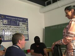 German MILF Teacher DaCada's school of gangbang