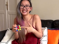 Cute asian teen's amateur solo video