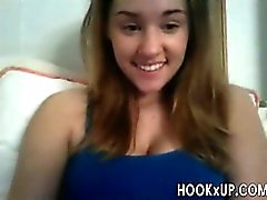 Hot brunette teasing - hookXup_com