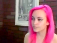 A Primer - Pink haired girl saggy boobs wank fuck stick