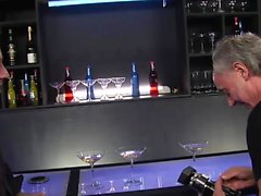 Hot bartender gets a good pounding