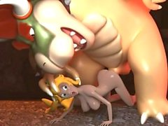Princess Peach getting fucked by Bowser (Nintendo)