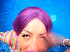 POV Amateur Sex with German Emo Girl Cathy B on Holiday Tri