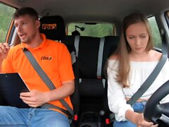 Fake Driving School Stacey Cruz Gets Fucked by Instructor