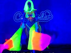 Camsoda Bodypainted babe solo