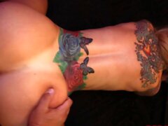 Busty tattooed stepmommy fucked in POV