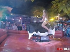 Naked Sluts Bull Riding at Flash Fest 2018 Wild and Out of Control