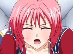 Cock drills a pink haired hentai slut