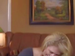 Blonde gives first blowjob on video for BrandNewAmateurs