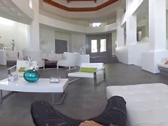 Virtual Reality porn - fucking Busty Black Maid