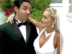 Sexy big-tit bride Devon rides a big-dick right after her wedding