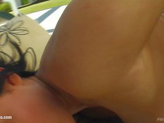 Big boobs Honey gets her tits fucked gonzo style on Prime